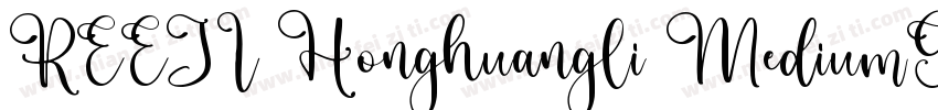 REEJI Honghuangli MediumGB10字体转换